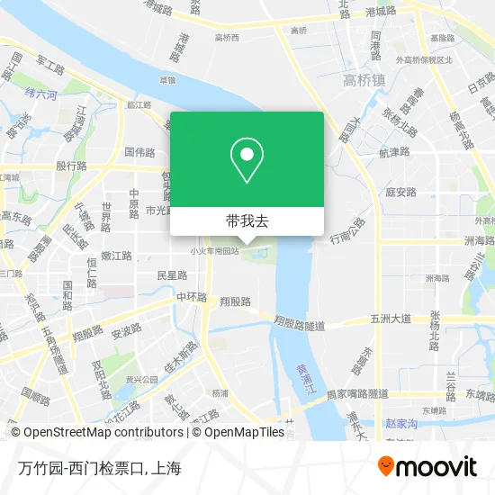 万竹园-西门检票口地图
