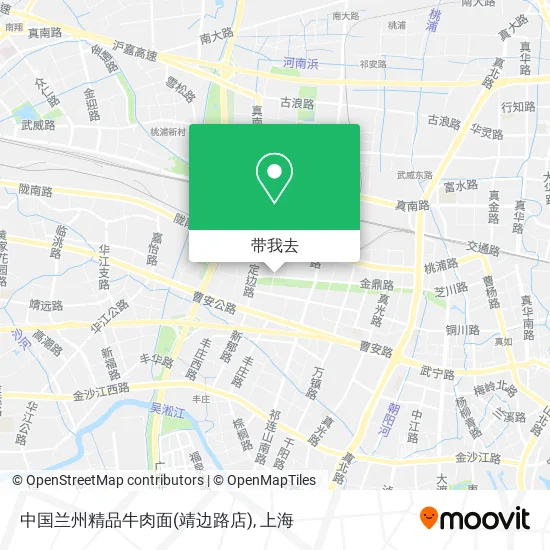 中国兰州精品牛肉面(靖边路店)地图