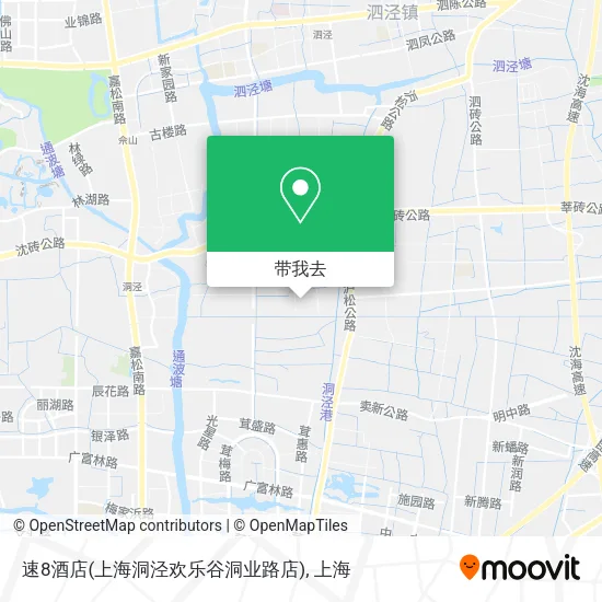 速8酒店(上海洞泾欢乐谷洞业路店)地图