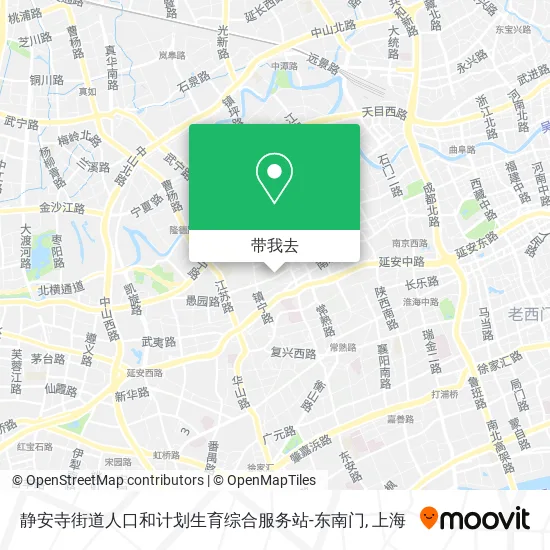 静安寺街道人口和计划生育综合服务站-东南门地图