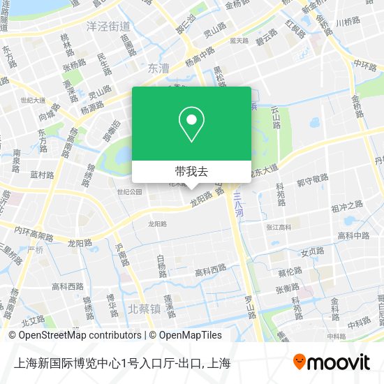 上海新国际博览中心1号入口厅-出口地图