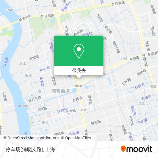 停车场(浦晓支路)地图