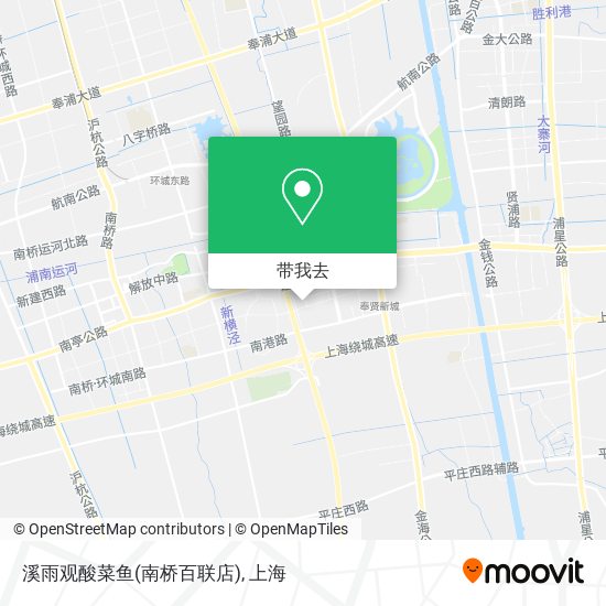 溪雨观酸菜鱼(南桥百联店)地图