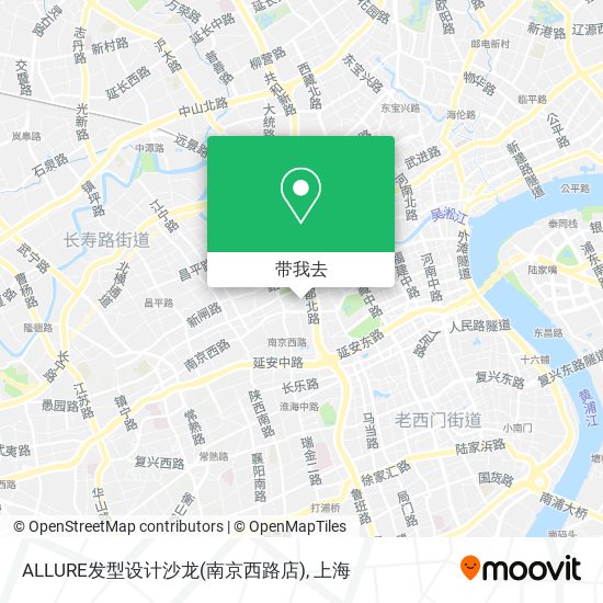 ALLURE发型设计沙龙(南京西路店)地图