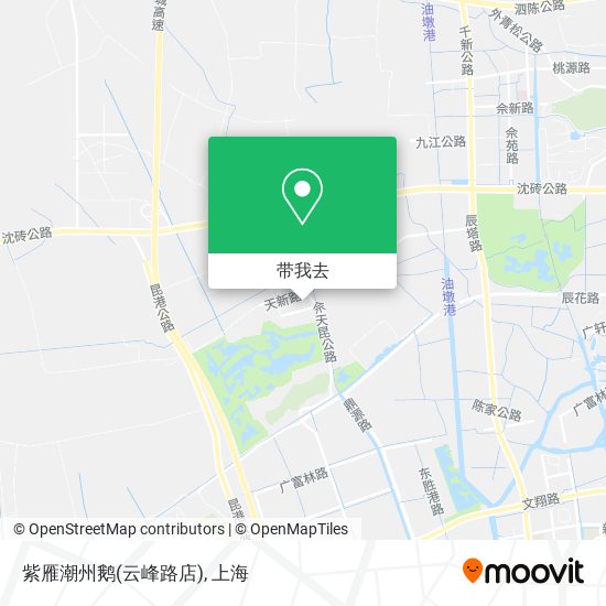 紫雁潮州鹅(云峰路店)地图