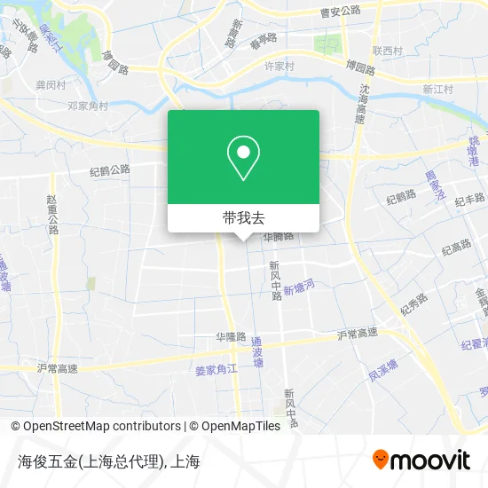 海俊五金(上海总代理)地图