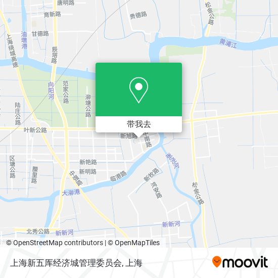 上海新五厍经济城管理委员会地图