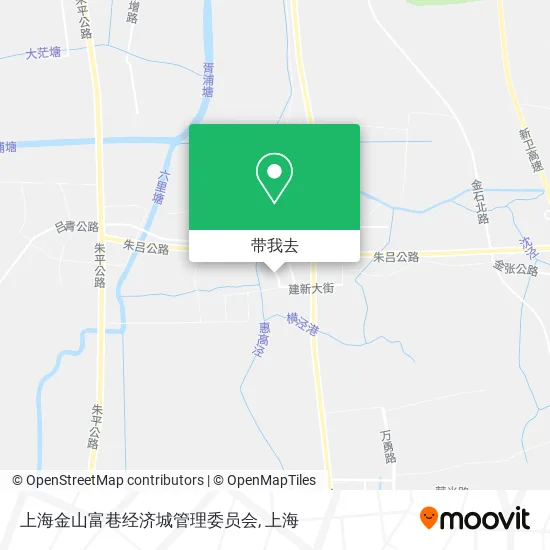 上海金山富巷经济城管理委员会地图