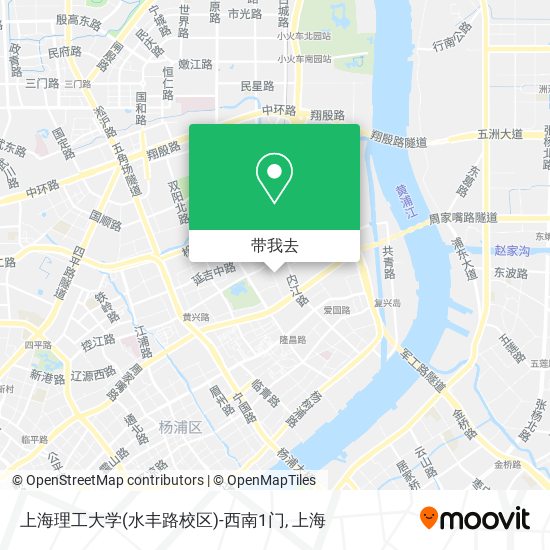 上海理工大学(水丰路校区)-西南1门地图