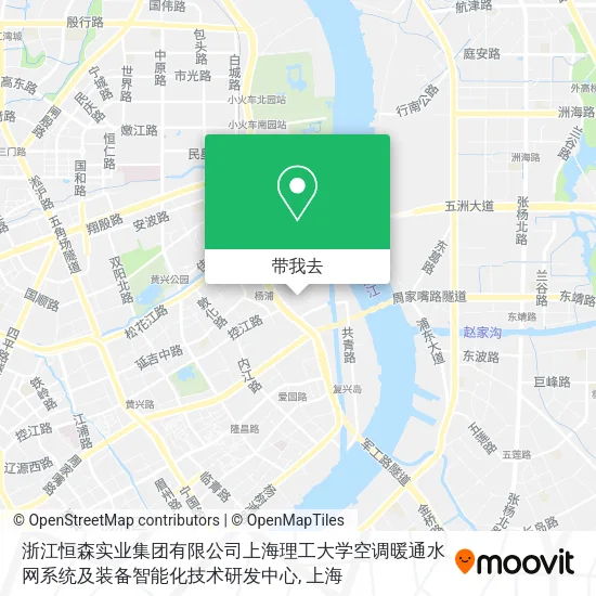 浙江恒森实业集团有限公司上海理工大学空调暖通水网系统及装备智能化技术研发中心地图