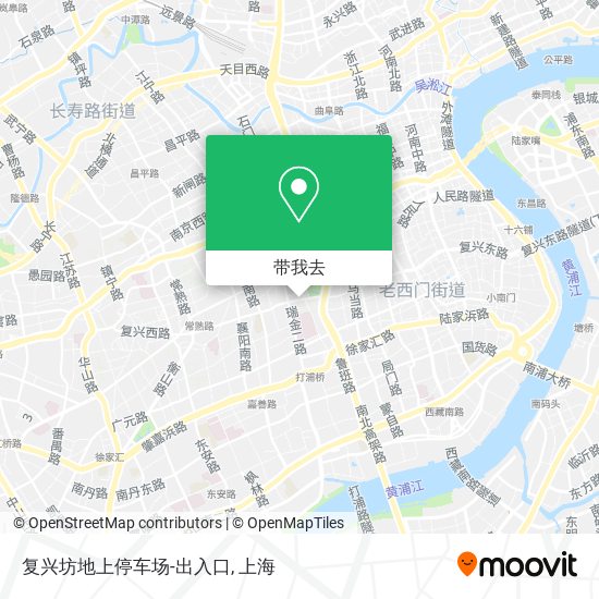 复兴坊地上停车场-出入口地图