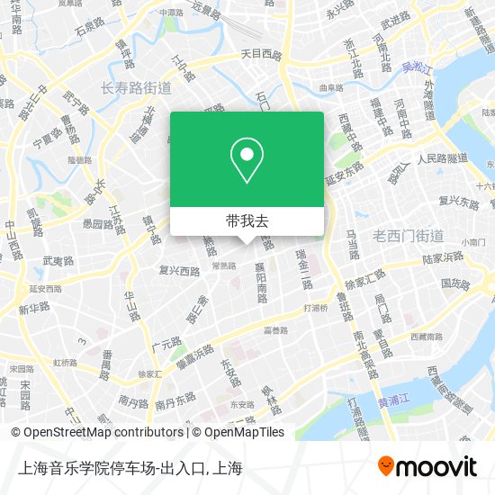 上海音乐学院停车场-出入口地图