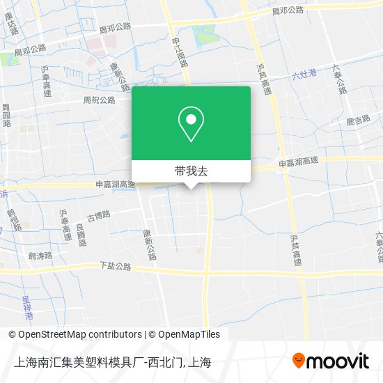 上海南汇集美塑料模具厂-西北门地图