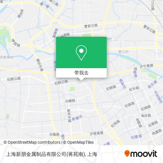 上海新朋金属制品有限公司(蒋苑南)地图