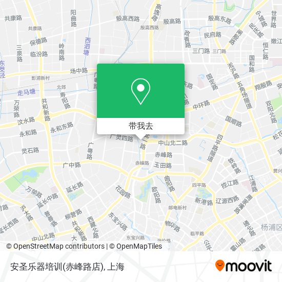 安圣乐器培训(赤峰路店)地图