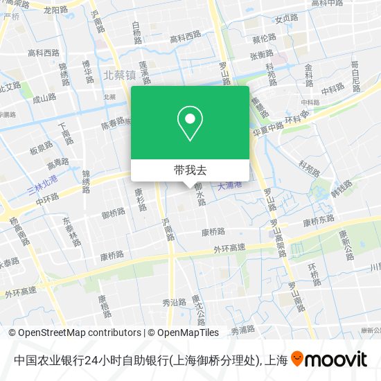 中国农业银行24小时自助银行(上海御桥分理处)地图