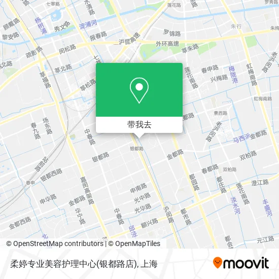 柔婷专业美容护理中心(银都路店)地图