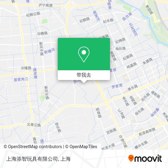 上海添智玩具有限公司地图