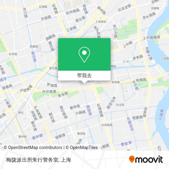梅陇派出所朱行警务室地图