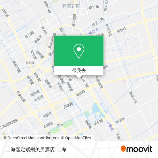 上海嘉定紫荆美居酒店地图