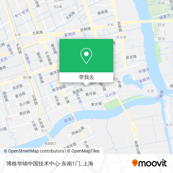 博格华纳中国技术中心-东南1门地图