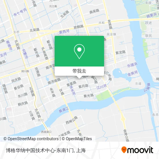 博格华纳中国技术中心-东南1门地图