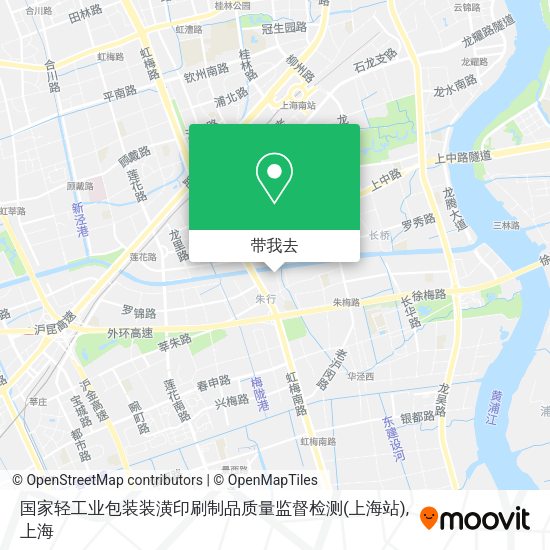 国家轻工业包装装潢印刷制品质量监督检测(上海站)地图