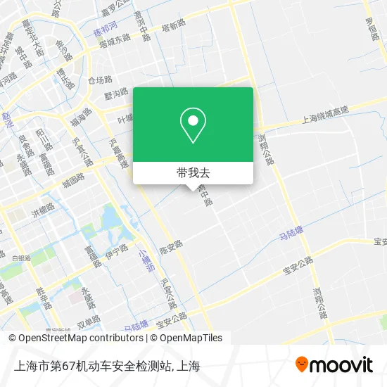 上海市第67机动车安全检测站地图