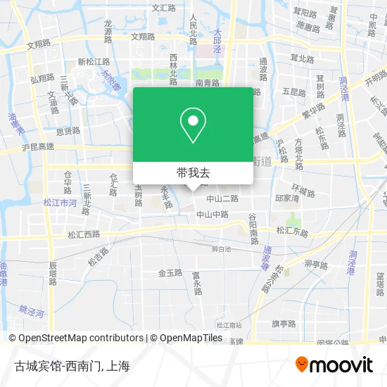 古城宾馆-西南门地图