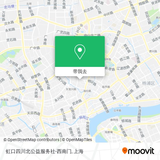 虹口四川北公益服务社-西南门地图