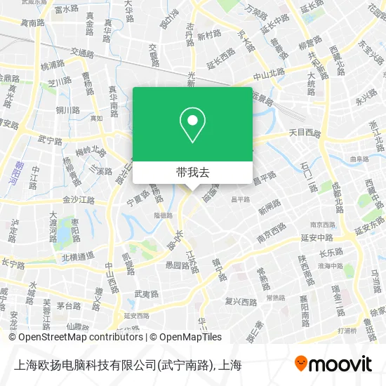 上海欧扬电脑科技有限公司(武宁南路)地图