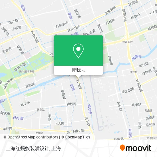 上海红蚂蚁装潢设计地图