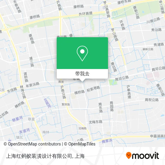 上海红蚂蚁装潢设计有限公司地图