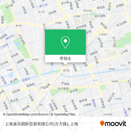 上海迪乐国际贸易有限公司(古方路)地图