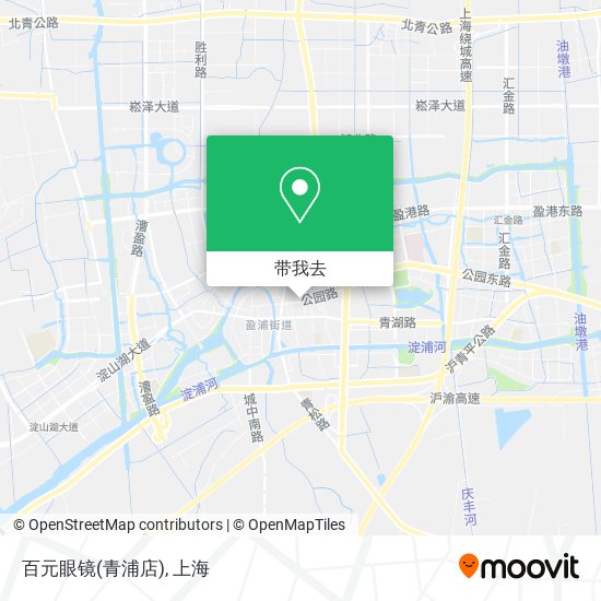 百元眼镜(青浦店)地图