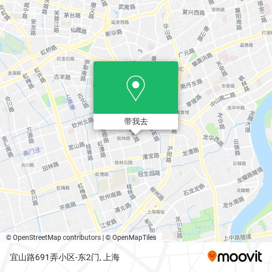 宜山路691弄小区-东2门地图