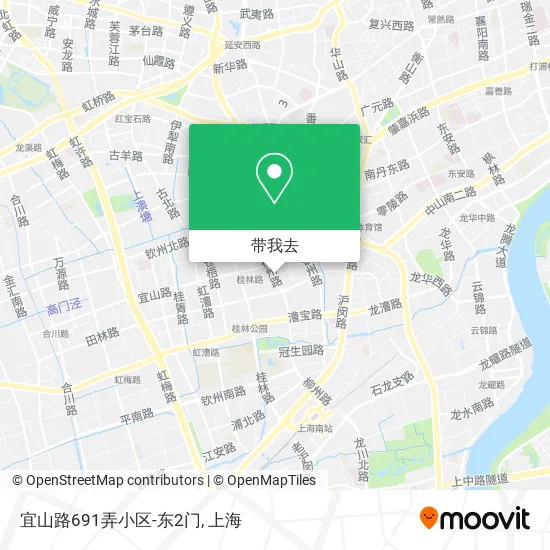 宜山路691弄小区-东2门地图