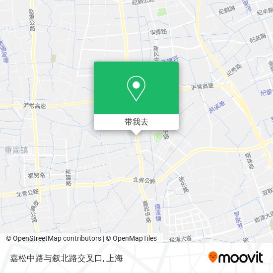 嘉松中路与叙北路交叉口地图