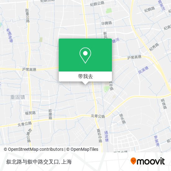 叙北路与叙中路交叉口地图