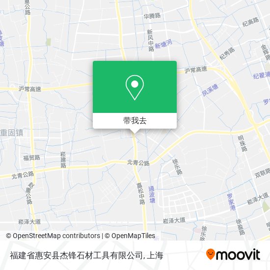 福建省惠安县杰锋石材工具有限公司地图