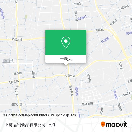 上海品利食品有限公司地图