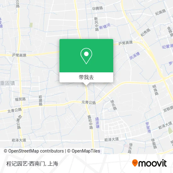 程记园艺-西南门地图