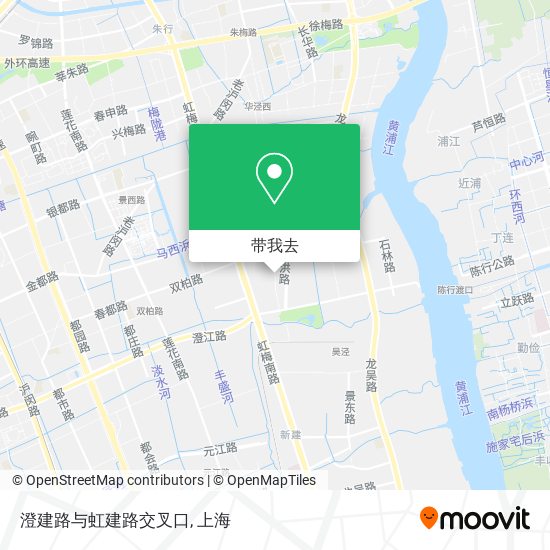 澄建路与虹建路交叉口地图
