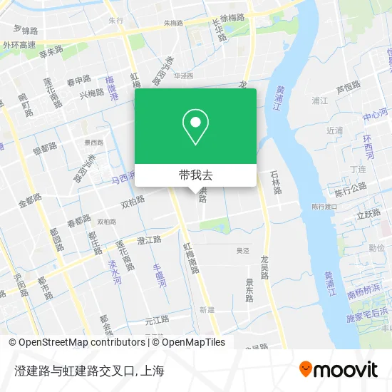 澄建路与虹建路交叉口地图