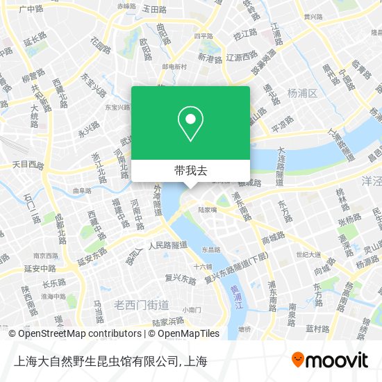 上海大自然野生昆虫馆有限公司地图