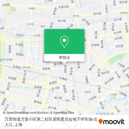 万里街道万里小区第二社区居民委员会地下停车场-出入口地图
