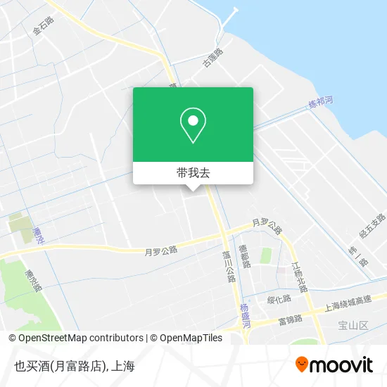 也买酒(月富路店)地图