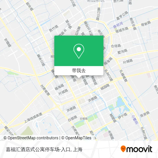 嘉福汇酒店式公寓停车场-入口地图