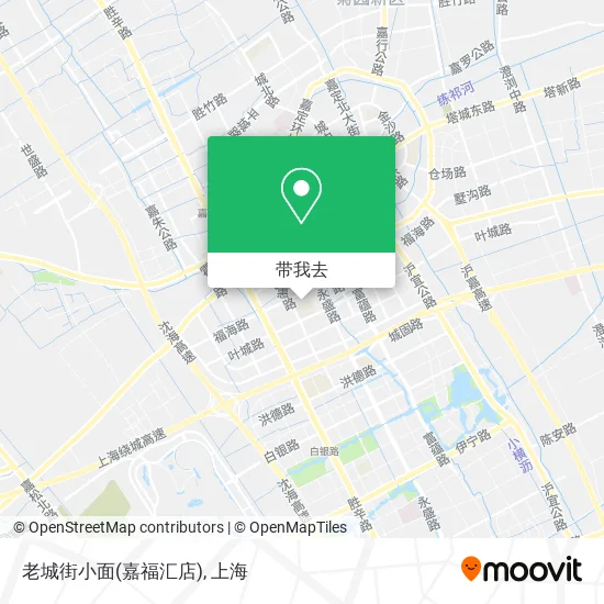 老城街小面(嘉福汇店)地图