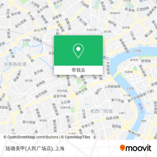陆璐美甲(人民广场店)地图